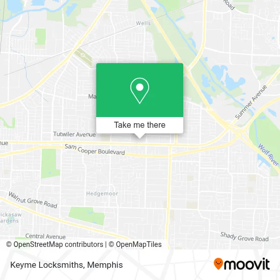 Keyme Locksmiths map