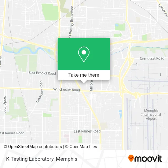 K-Testing Laboratory map