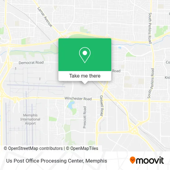 Us Post Office Processing Center map