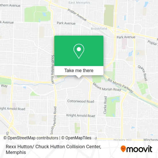 Rexx Hutton/ Chuck Hutton Collision Center map