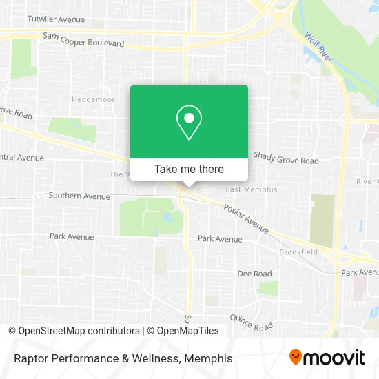 Raptor Performance & Wellness map