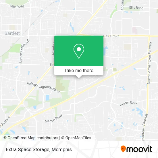 Extra Space Storage map