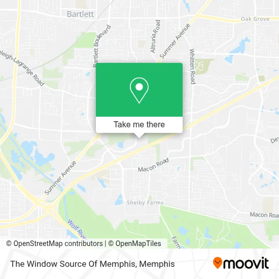 The Window Source Of Memphis map