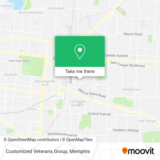 Customized Veterans Group map