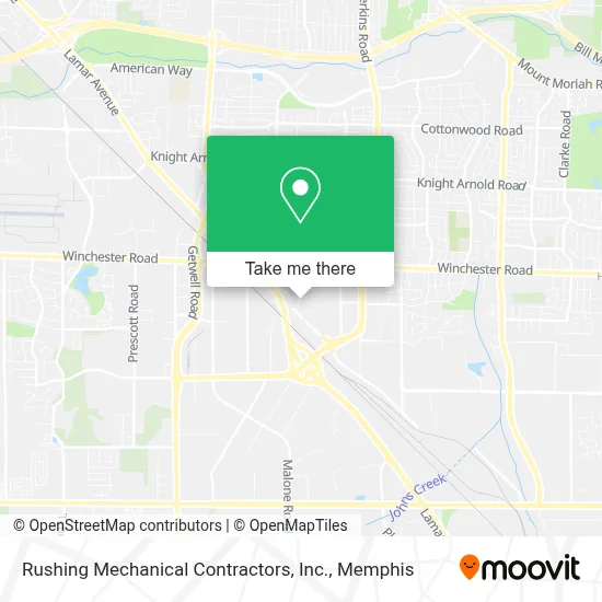 Rushing Mechanical Contractors, Inc. map