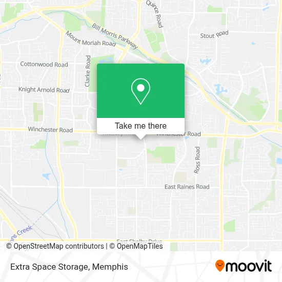 Extra Space Storage map