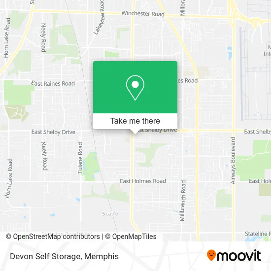 Devon Self Storage map