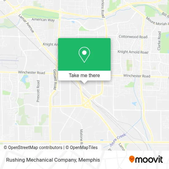 Rushing Mechanical Company map