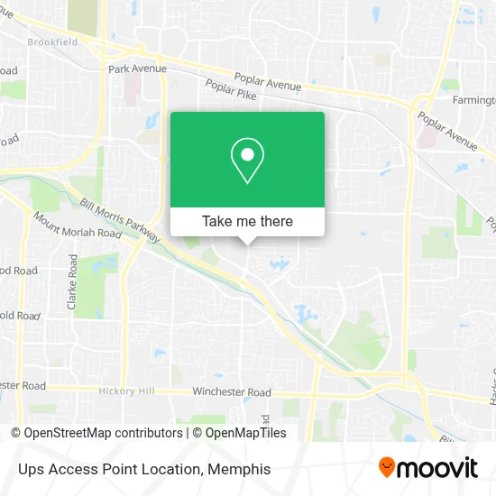 Ups Access Point Location map