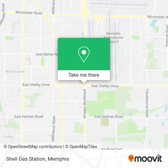 Shell Gas Station map