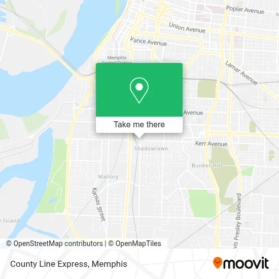 County Line Express map