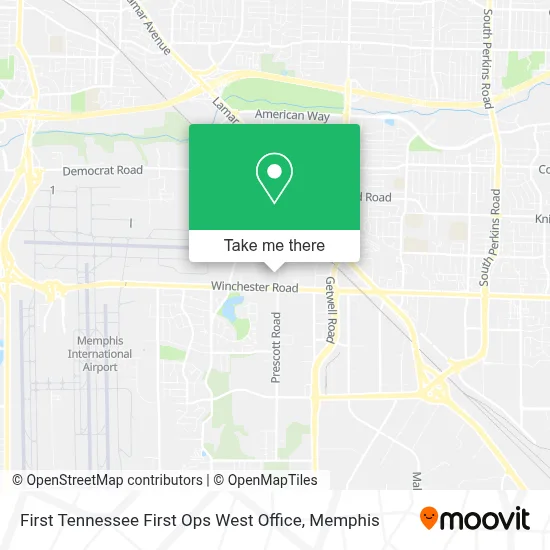 First Tennessee First Ops West Office map