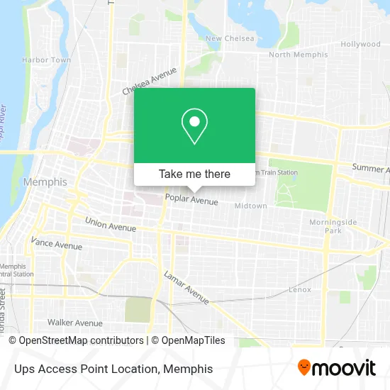 Ups Access Point Location map
