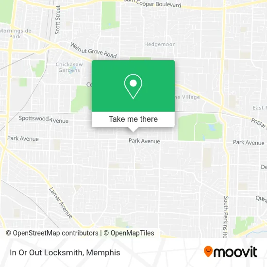 In Or Out Locksmith map
