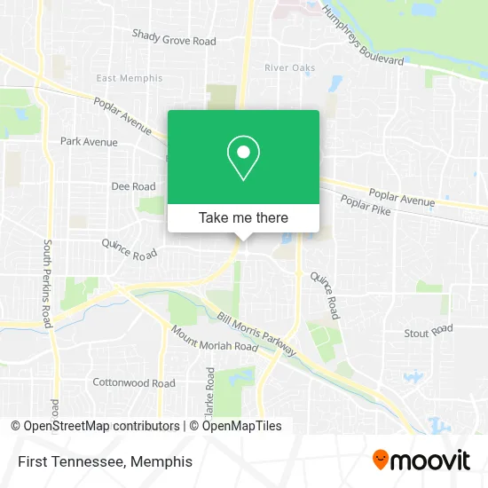 First Tennessee map