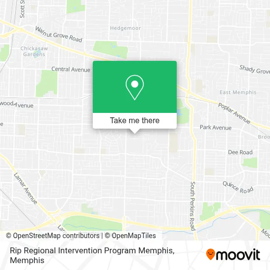 Rip Regional Intervention Program Memphis map