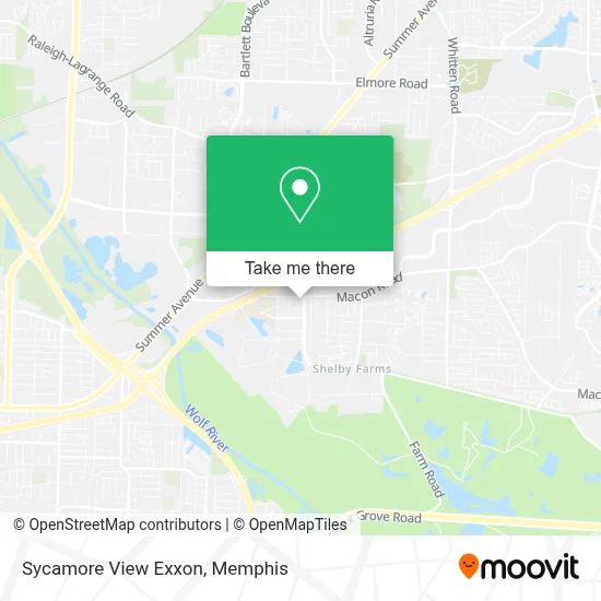 Sycamore View Exxon map