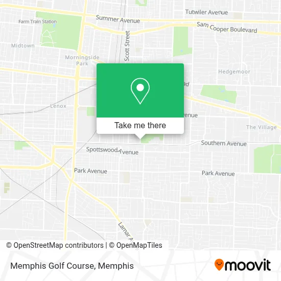 Memphis Golf Course map