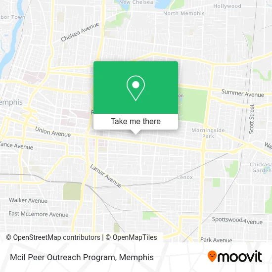 Mcil Peer Outreach Program map