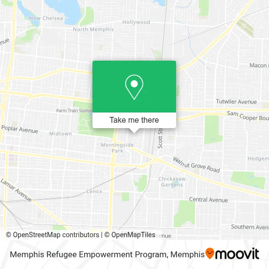 Memphis Refugee Empowerment Program map