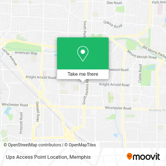 Ups Access Point Location map