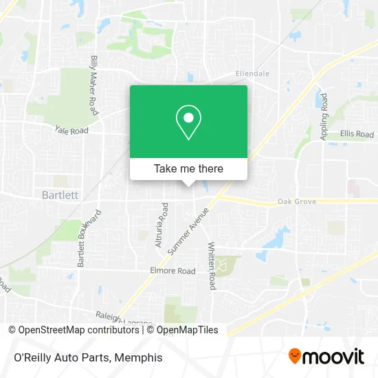 O'Reilly Auto Parts map