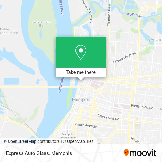 Express Auto Glass map