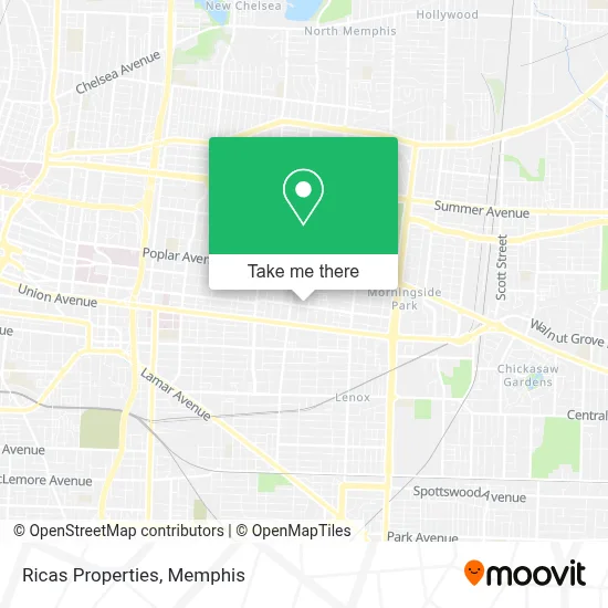 Ricas Properties map