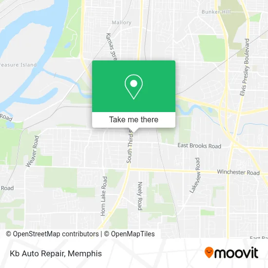 Kb Auto Repair map