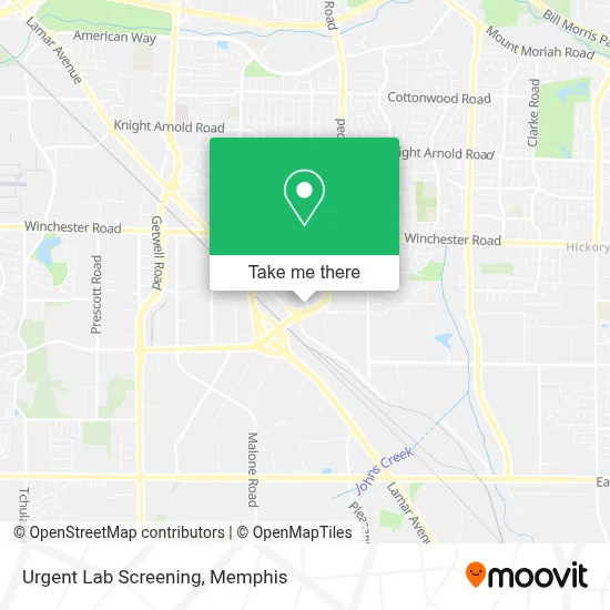 Urgent Lab Screening map