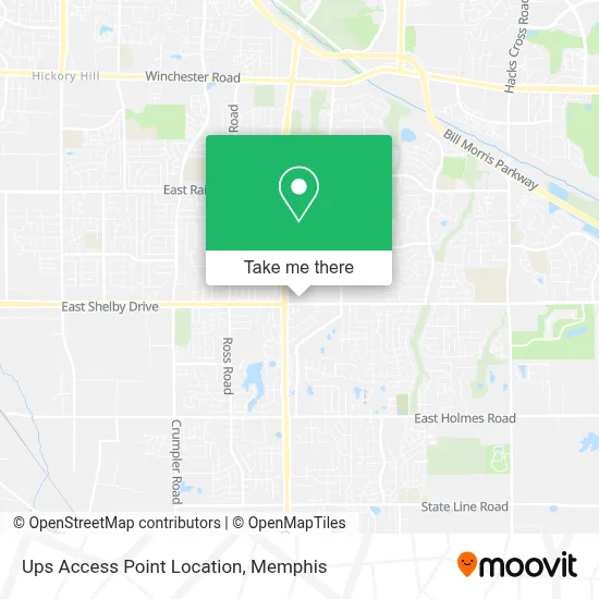 Ups Access Point Location map