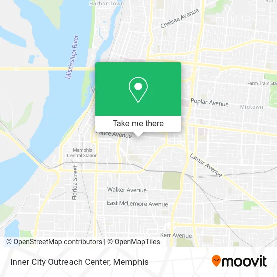 Inner City Outreach Center map