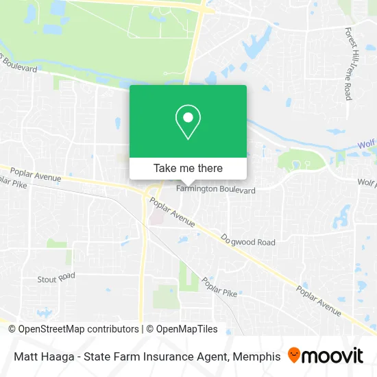 Matt Haaga - State Farm Insurance Agent map