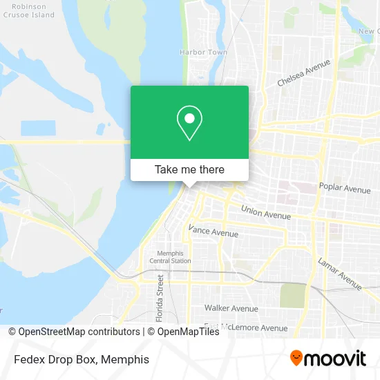 Fedex Drop Box map