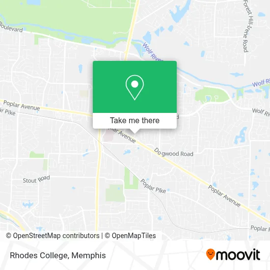 Rhodes College map