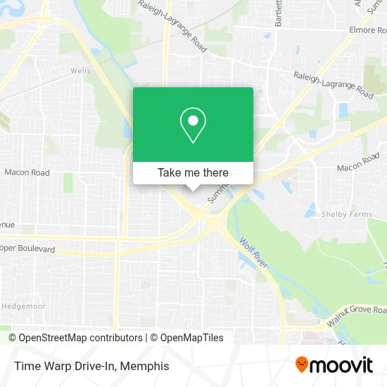Time Warp Drive-In map