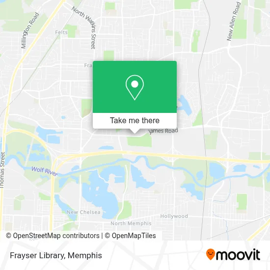 Frayser Library map