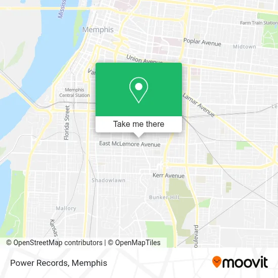 Power Records map