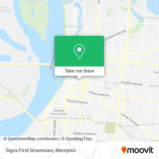 Signs First Downtown map