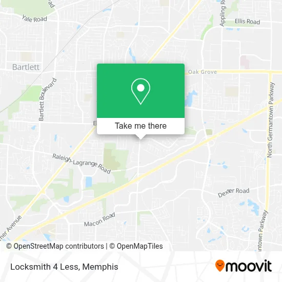 Mapa de Locksmith 4 Less