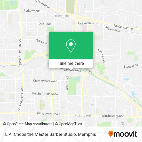L.A. Chops the Master Barber Studio map