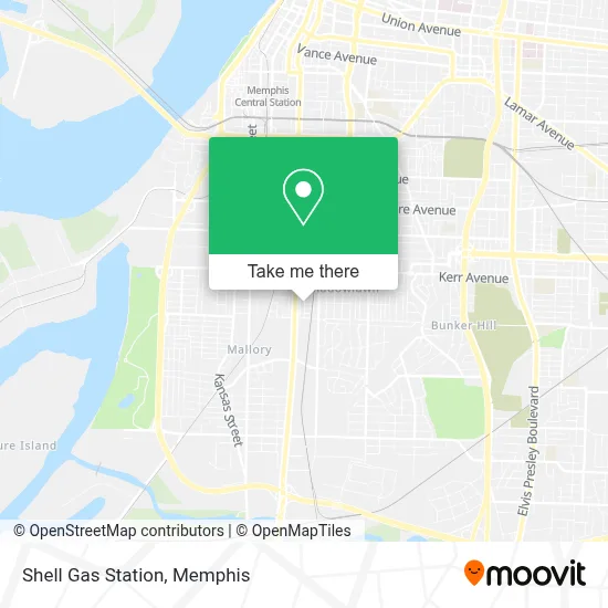 Shell Gas Station map