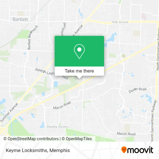 Keyme Locksmiths map