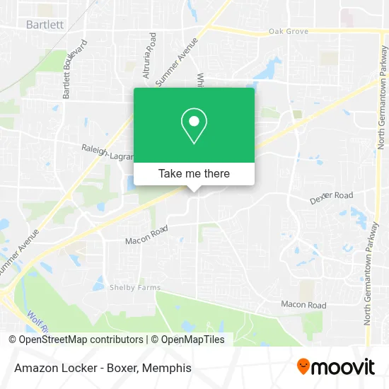 Amazon Locker - Boxer map
