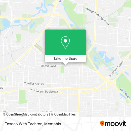 Texaco With Techron map