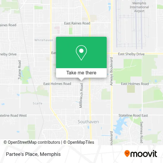 Partee's Place map