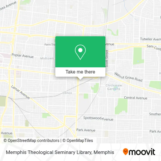 Memphis Theological Seminary Library map