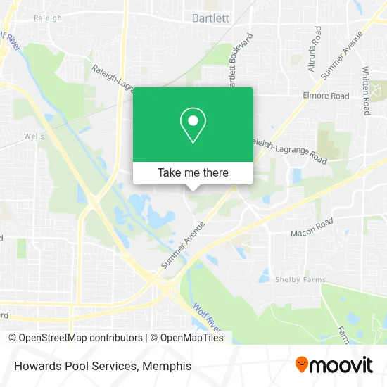 Howards Pool Services map