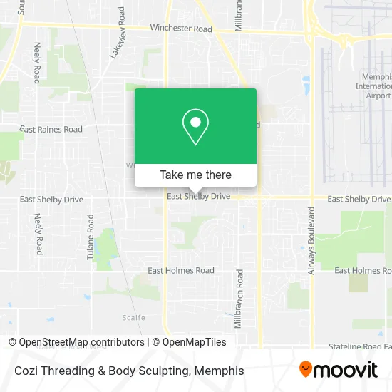 Cozi Threading & Body Sculpting map