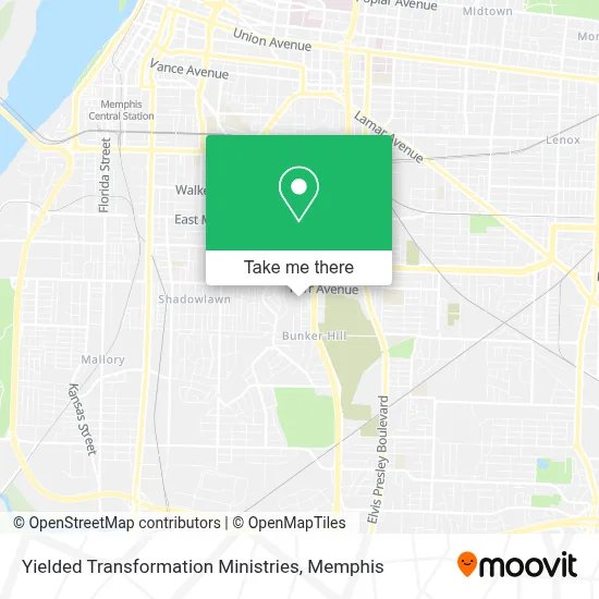 Yielded Transformation Ministries map